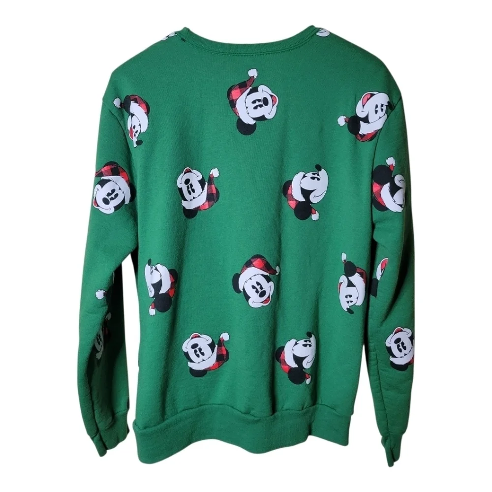 Disney Christmas Mickey Mouse Crew Neck Sweatshirt